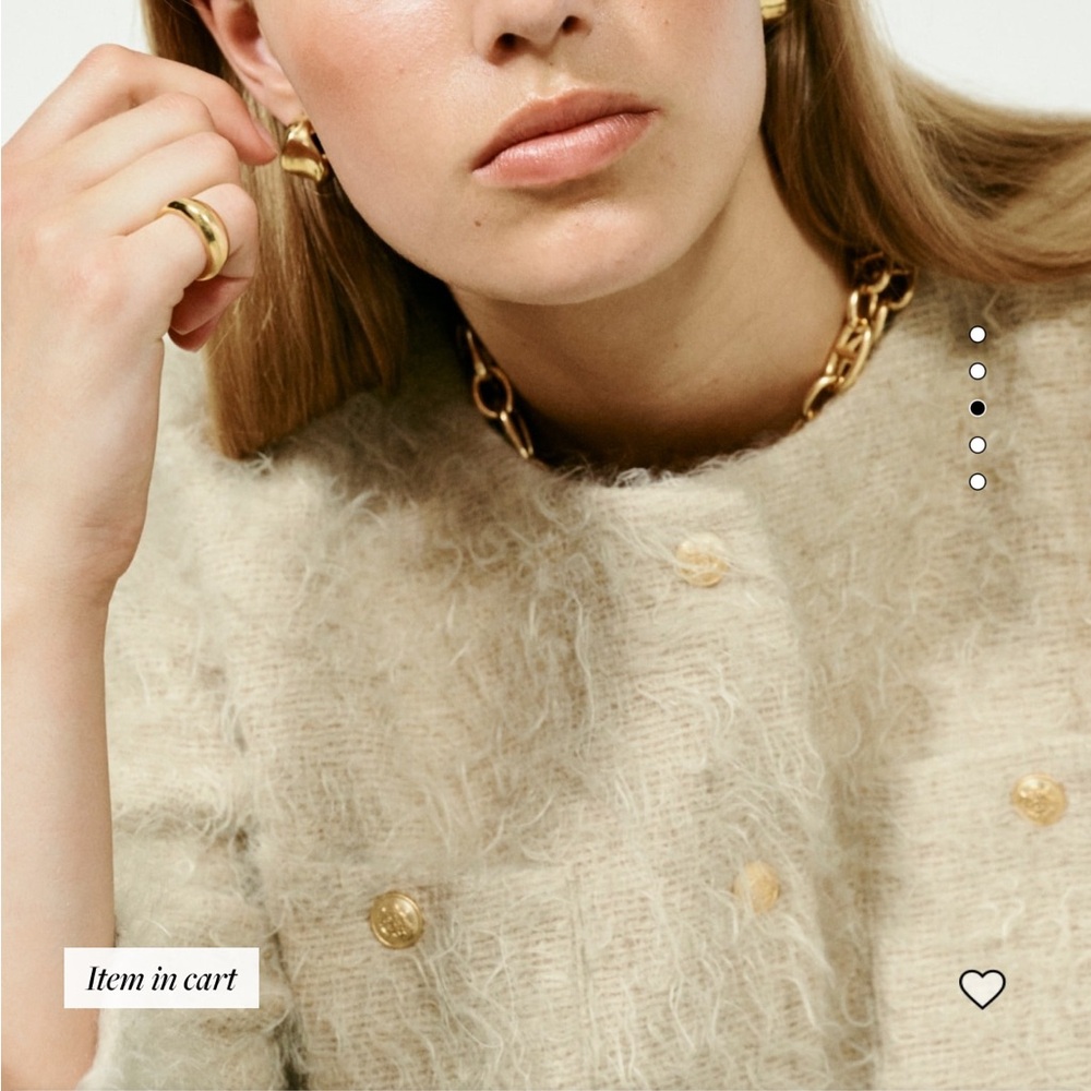 J Crew Collection Lady Jacket in Brushed Wool Blend in Oat Latte color - Picture 4 of 8